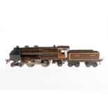 Hornby 2-B-1 Dampflok 31801 Nord, Spur 0, Uhrwerk intakt, braun/schwarz, mit Tender, LS, Z 3