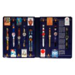 Swatch Armbanduhren-Set ”Swatch Historical Olympic Games Collection”, 7263/9999, 3rd Edition,