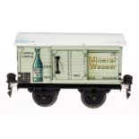 Märklin Mineralwasserwagen 1687, Spur 0, CL, mit 1 ST, Schwarzbereiche tw nachlackiert, LS und