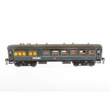 Märklin int. Speisewagen 1942 J, Spur 0, CL, mit 4 AT, Schildern und Gussrädern, Schwarzbereiche und