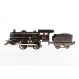 Märklin B-Dampflok R 13041, Spur 1, elektr., umgebaut, schwarz, mit Tender und 2 el. bel.