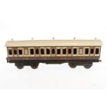 Märklin engl. Abteilwagen 2875 LNER, Spur 1, CL, Dach ÜL, LS/RS, L 42, Z 3