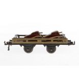 Bing Plattformwagen, Spur 0, CL, mit 2 Panzern, LS, L 19, Z 3