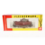 Fleischmann Diesellok ”261 199-3” 4225, Spur H0, rot, Alterungsspuren, OK, Z 2-3