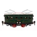 Märklin E-Lok RS 12900, Spur 0, elektr., grün, mit 1 el. bel. Stirnlampe, LS tw ausgebessert,