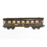 Märklin int. Schlafwagen 1847 G, Spur 1, HL, mit Inneneinrichtung, 4 AT, Gussrädern, Schildern und