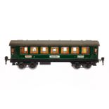 Märklin Personenwagen 1841 G, Spur 0, CL, mit Inneneinrichtung, Beleuchtung, versch. Schildern, 4 AT