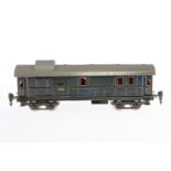 Märklin Gepäckwagen 1844, Spur 0, blau, HL, mit 4 AT, 2 ST und Beleuchtung, Dach und