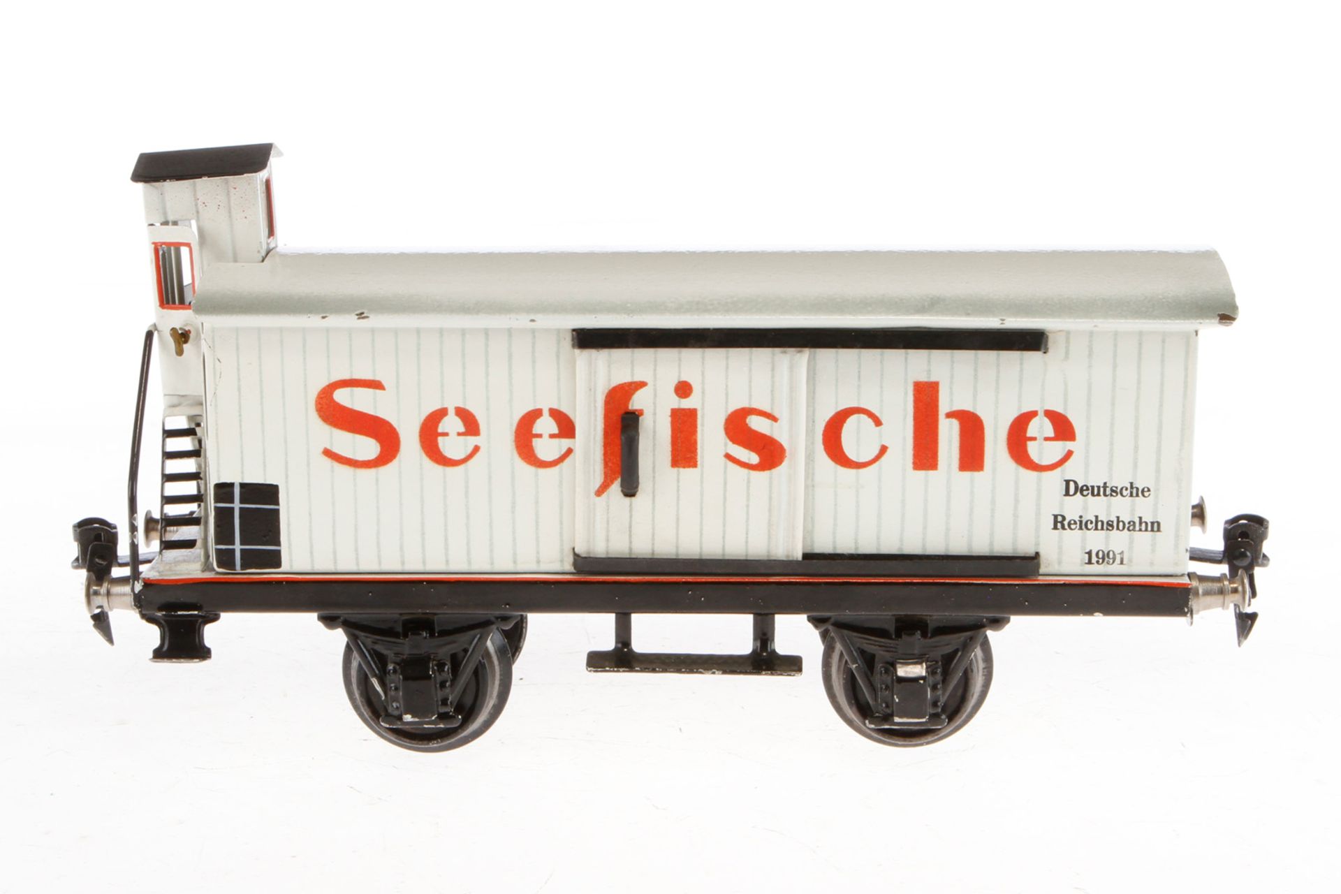 Märklin Seefischewagen 1991, Spur 1, HL, mit BRHh und 2 ST, LS und gealterter Lack, L 24, Z 2