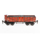 Märklin Hochbordwagen 1851, Spur 0, CL, 4A, L 24,5, Z 1