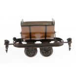 Märklin Kippwagen 1921, Spur 0, HL, LS tw ausgeb., gealterter Lack, L 10,5, Z 3