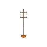 Bing Telegraphenmast, uralt, HL, mit 12 Isolatoren, tw RS, H 26,5, Z 3