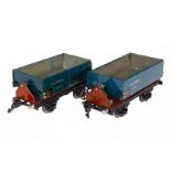 2 Märklin Kippwagen 1977, Spur 0, HL und ÜL, LS, L 16,5, Z 4