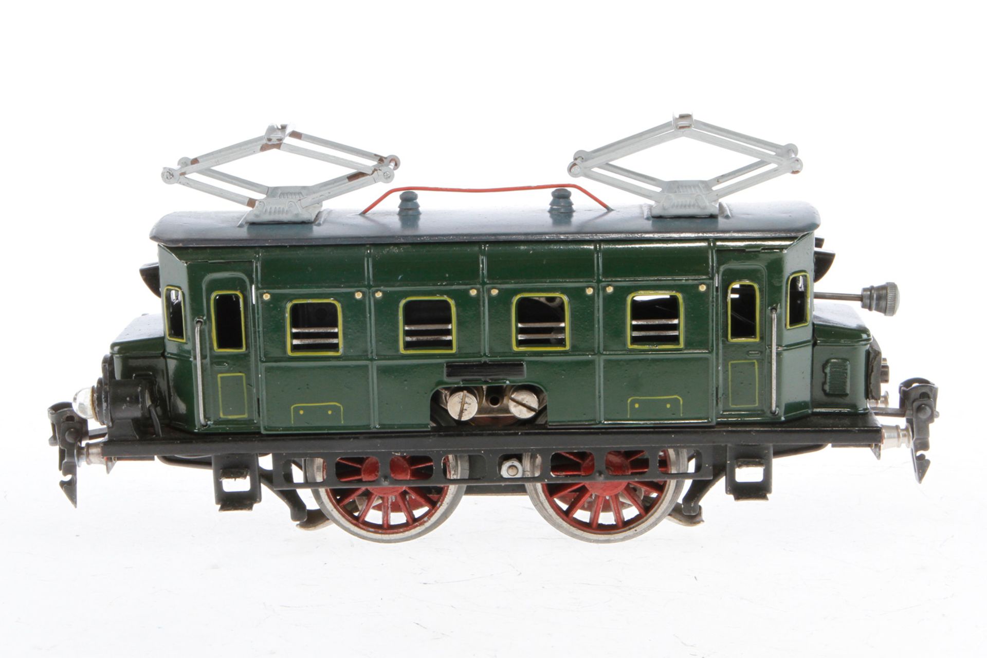 Märklin E-Lok RS 66/12910, Spur 0, elektr., grün, mit 2 el. bel. Stirnlampen, LS und gealterter