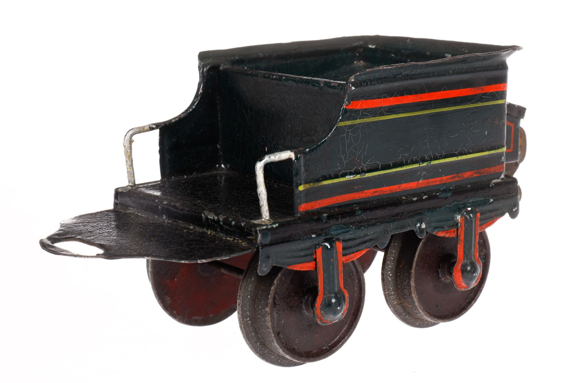 Märklin Zugpackung, Spur 2, uralt, HL, mit B-Dampflok D 1022, 2A-Tender, 2 Personen- und 1 - Image 8 of 9