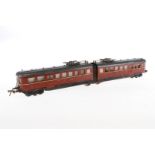 Fleischmann Triebwagen, Spur 0, elektr., rot, 2-teilig, LS, Z 3