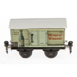 Märklin Mineralwasserwagen 1687, Spur 0, CL, Dach nachlackiert, L 13, sonst Z 2