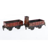 2 Märklin Güterwagen, Spur 0, CL, LS, L 13, Z 3