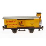 Märklin Bananenwagen 1992, Spur 1, HL, 2 ST, BRHh, Gussräder ersetzt, L 24, im OK 1793, noch Z 2