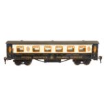 Märklin Golden Mountain Pullman Express-Wagen 2890 MOB, Spur 0, blau/creme HL, 4 AT, 4A Gussräder,