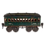 Märklin französischer Personenwagen 1886 ”Nord Trains Rapides Nord”, Spur 0, grün CL, 4A, ohne