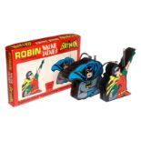 Robin & Batman Walkie Talkies, batteriebetrieben, OK mit Beschreibung, L 15, Z 2