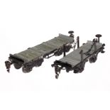 2 Märklin Rungenwagen, Spur 0, HL, NV, LS, L 15 und 18, Z 3