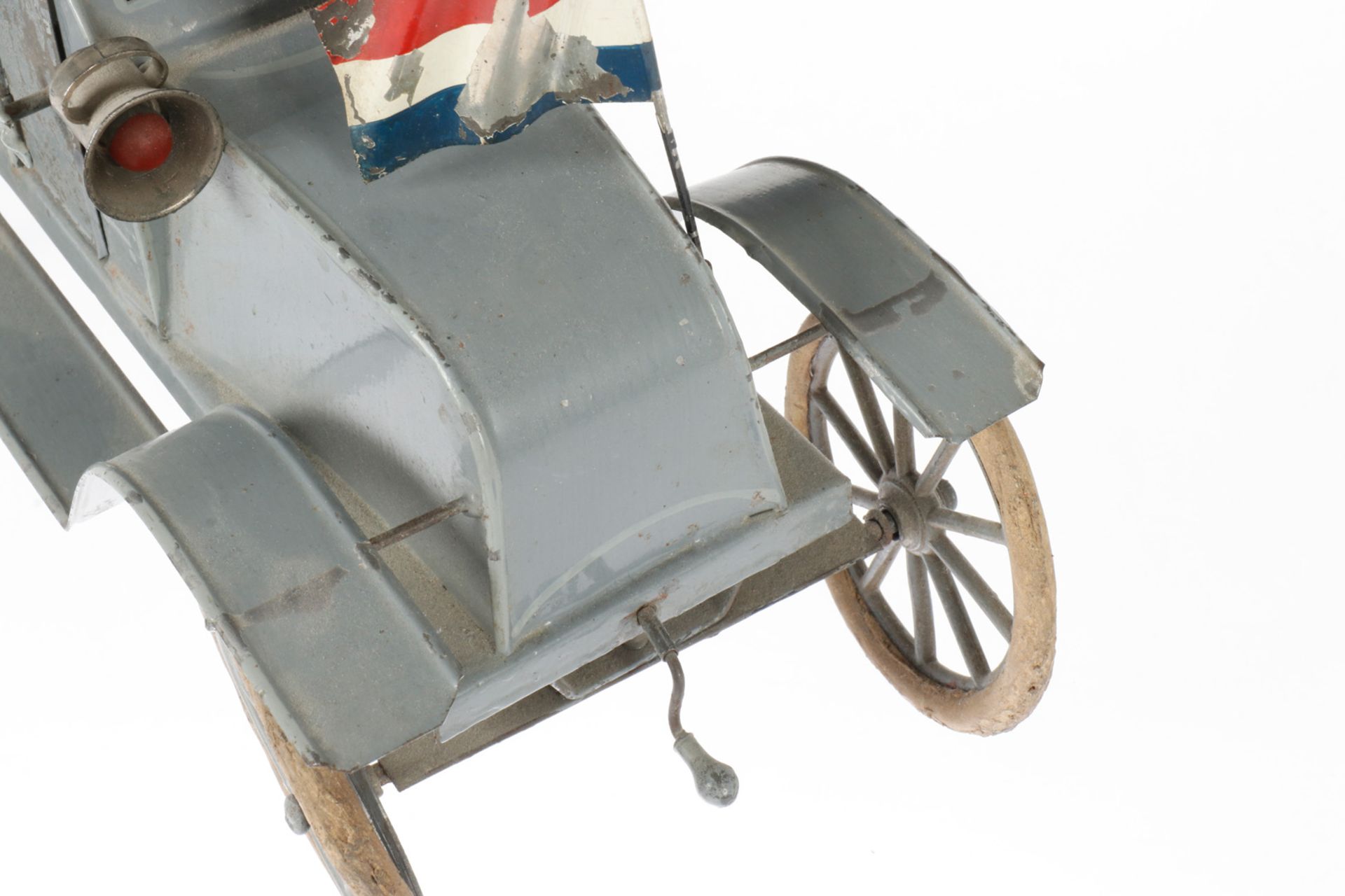 Pinard Militärwagen mit MG und Fahrerfigur, uralt, HL, gummibereift, intakt, mit Bremse, - Image 5 of 5