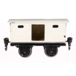 Märklin Spatenbräu Bierwagen 1968, Spur 0, HL, mit 1 TÖ, LS und gealterter Lack, L 11, Z 3