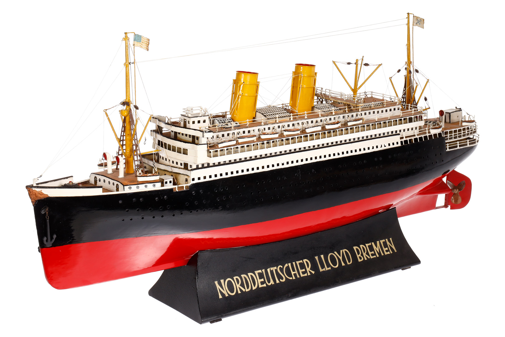 Märklin Reisebüro-Modell ”Norddeutscher Lloyd Bremen”, mit Passagierdampfer, 2-Schrauben-Dampfer,