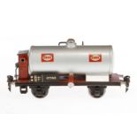 Märklin Esso Kesselwagen 1774, Spur 0, HL, mit BRH, LS und gealterter Lack, L 18,5, Z 3