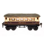 Märklin Rheingoldwagen 1894, Spur 0, HL, mit Speiseeinrichtung und 4 AT, Schwarzbereiche meist