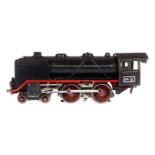 Märklin 2-B Dampflok E 66/12920, Spur 0, elektr., schwarz, mit gW und 2 el. bel. Stirnlampen, ohne