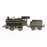 Märklin B-Dampflok R 12981, Spur 1, elektr., grün/schwarz, mit Tender und 1 el. bel. Stirnlampe,