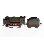 Märklin B-Dampflok R 12880, Spur 0, elektr., blaugrün/schwarz, mit Tender und Fremdbeleuchtung, LS