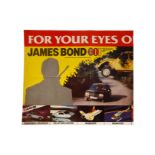 Corgi Plakat ”James Bond 007”, ”For your eyes only”, Gilt rose publications 1981, 70 x 48, leichte