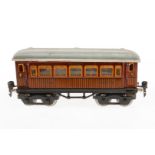 Märklin Mitropa Speisewagen, Spur 0, teak CL, mit Inneneinrichtung, 4 AT, 4A-Gussräder, leichte