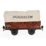 Märklin Planewagen 1663, Spur 1, CL, mit Plane, L 19, Z 2