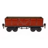 Märklin Kastenwagen 1949, Spur 0, HL, LS und gealterter Lack, L 21,5, Z 3