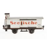 Märklin Seefischewagen 1991, Spur 1, HL, mit BRHh und 2 ST, LS tw ausgeb., Klebespuren an