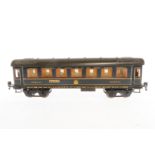 Märklin int. Schlafwagen 1847 G, Spur 1, HL, mit Inneneinrichtung, 4 AT, Schildern, Figuren und