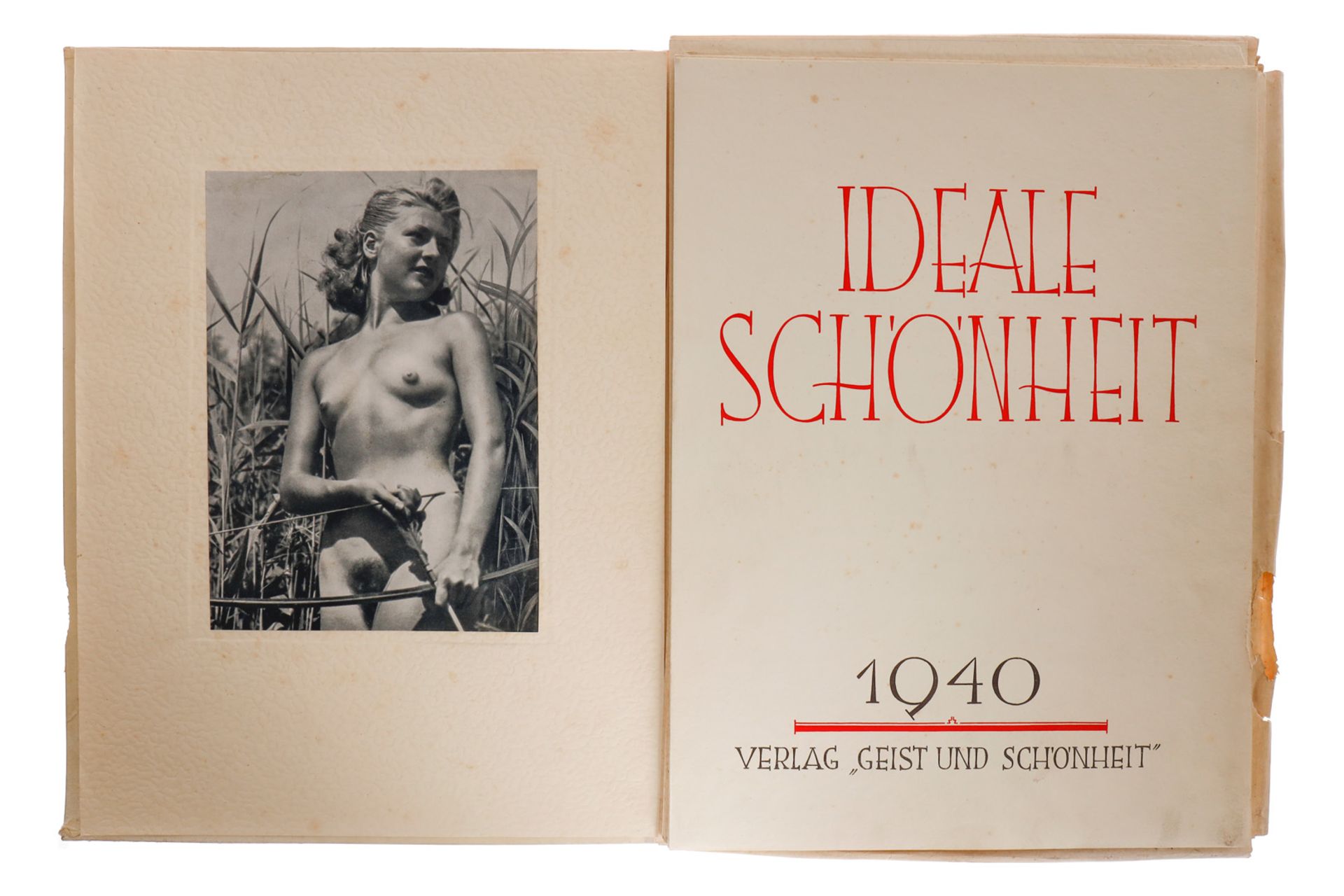 Fotomappe ”Ideale Schönheit” 1940 (Frauenakt), schwarz/weiß, Verlag Geist und Schönheit