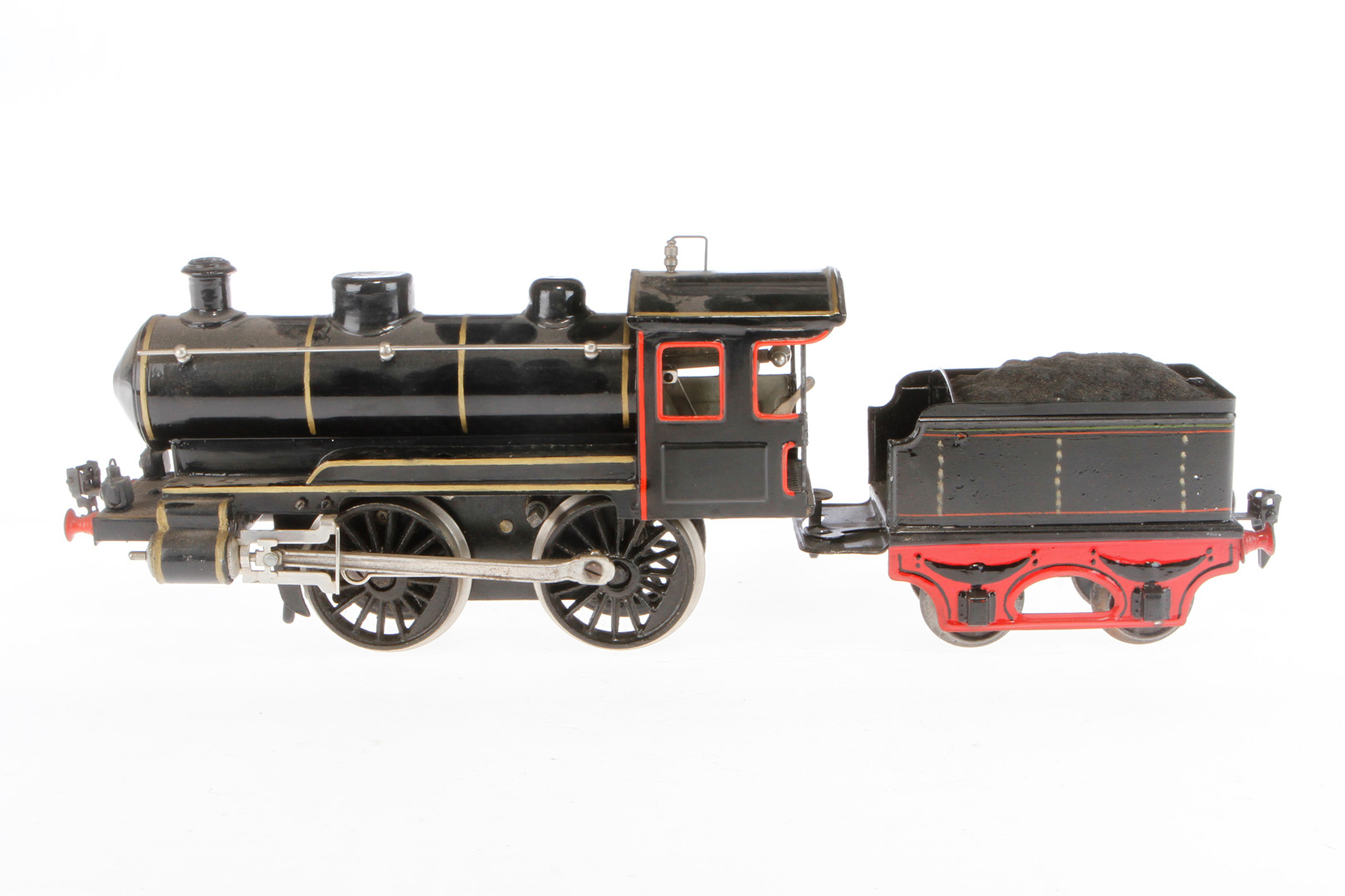 Märklin B-Dampflok, Spur 1, Uhrwerk intakt, mit Tender, ÜL, Z 4