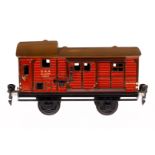 Märklin Güterzug-Gepäckwagen 1790, Spur 0, CL, mit 2 AT und 2 STH, Trittstufen tw nachlackiert, LS