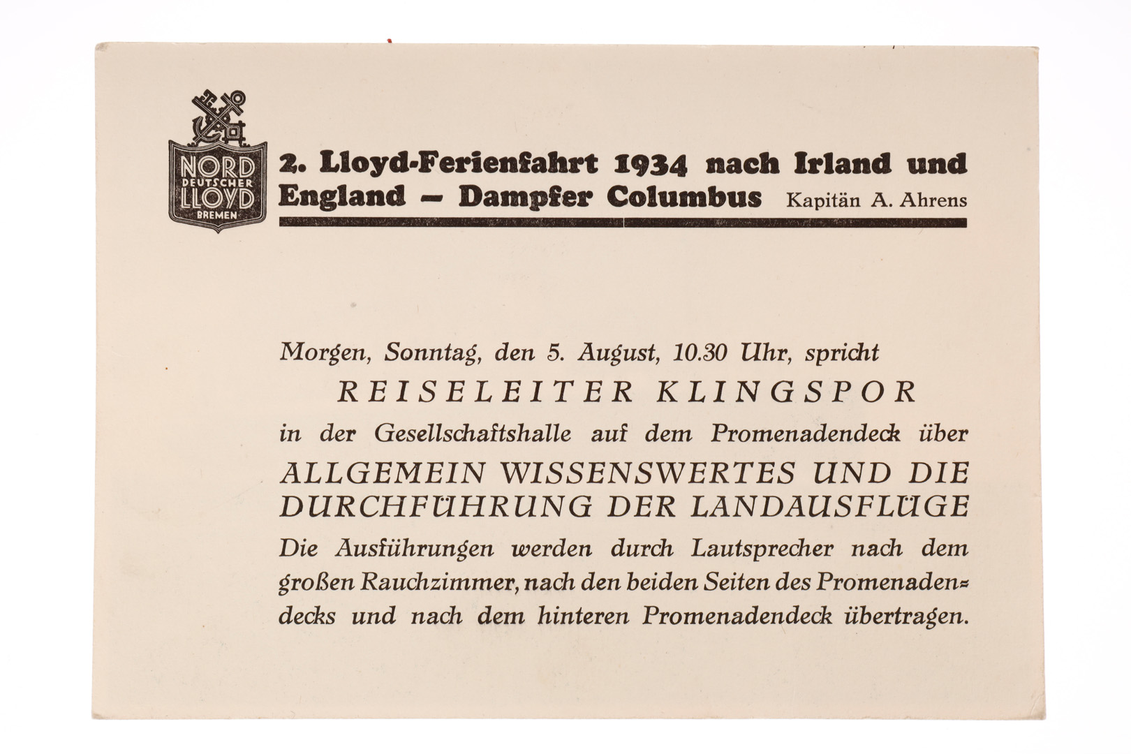 Märklin Reisebüro-Modell ”Norddeutscher Lloyd Bremen”, mit Passagierdampfer, 2-Schrauben-Dampfer, - Image 9 of 9