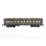 Märklin int. Schlafwagen 1943 J, Spur 0, CL, mit 4 AT und Gussrädern, Schilder fehlen, LS tw