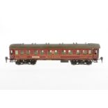 Märklin Mitropa Schlafwagen 1943 G, Spur 0, CL, mit Inneneinrichtung, 4 AT und Gussrädern, Dach