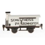 Märklin Schultheiss-Patzenhofer Bierwagen 1988, Spur 0, HL, glatte Ausführung, mit BRHh und 2 ST, LS