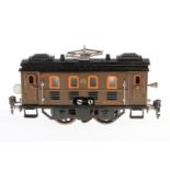 Märklin E-Lok RS 12950, Spur 0, elektr., braun, mit 1 el. bel. Stirnlampe, LS tw ausgeb., gealterter