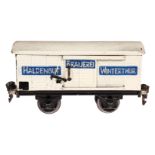 Märklin schweizer Bierwagen 1781 ”Haldengut Brauerei Winterthur”, Spur 0, HL 2 STH, Dach